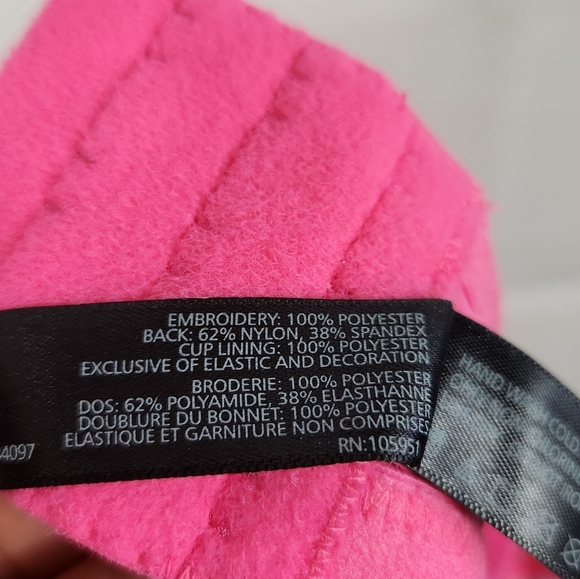 Natori True Decadence Bra Swiss Embroidery Sheer Lace Full Figure Pink 42DDD - Picture 14 of 14